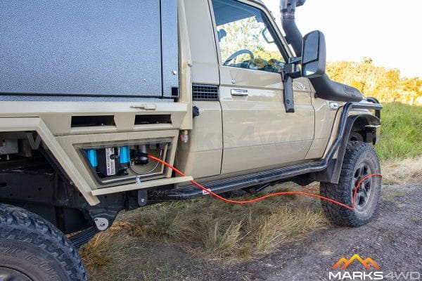 ARB Twin High Output Air Compressor installed on a vehicle - CKMTA12
