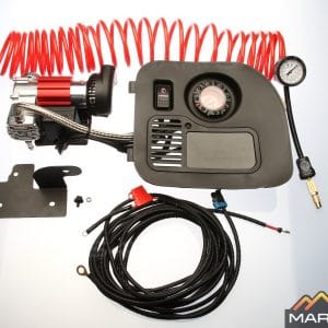 An integrated compressed air system to suit the Toyota Prado 150 Series - complete with all required fitting components