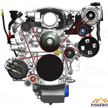 Alternator Relocation Kit - LS2 & LS3 engines