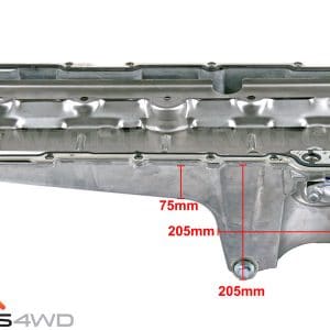 LS V8 rear drop engine sump measurements