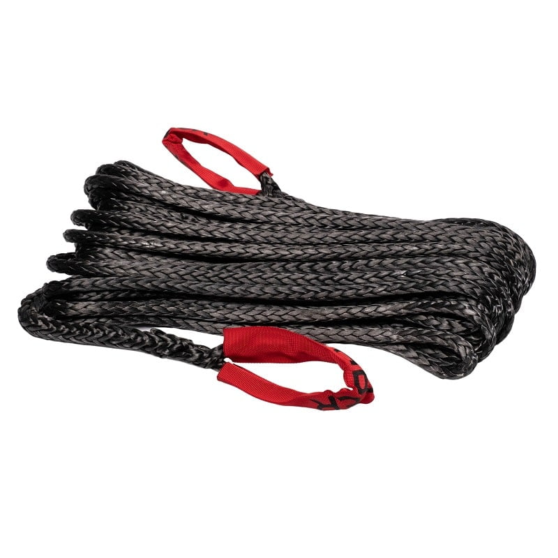 2. 9,500KG Black SaberPro 20M Winch Extension Rope with Red Sheath Eyes_SBR-WERS