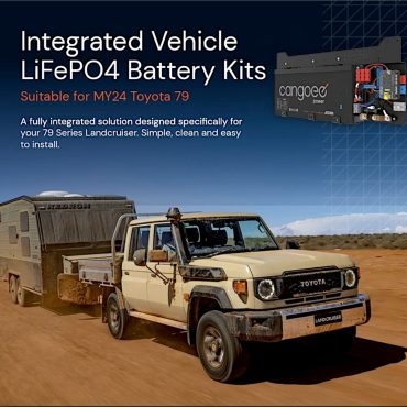 Integrated Lithium Auxiliary Battery Kit by Cangoee - Toyota LandCruiser 79 Series (MY23 on)